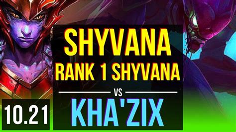 Shyvana Vs Kha Zix Jungle Rank Shyvana Kr Challenger