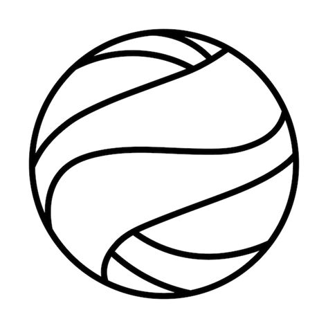 Premium Vector | Volleyball Vector illustration of a ball Isolated on a ...