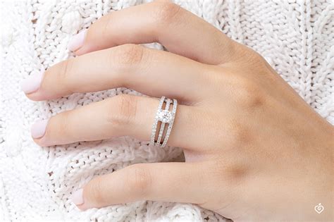 Bague De Fian Ailles En Or Blanc Par Edenly