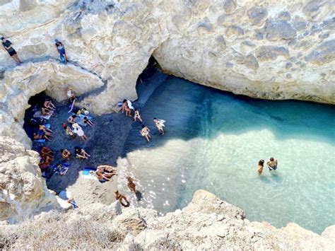 Papafragas Cave Milos Greece A Passion And A Passport