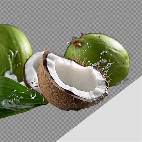 Jugo De Coco Png Aislado Sobre Un Fondo Transparente Archivo Psd Premium