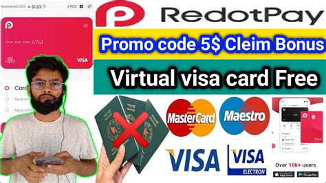 Discount Redotpay Visa Card Active Cleim Virtual Visa Card Redotpay