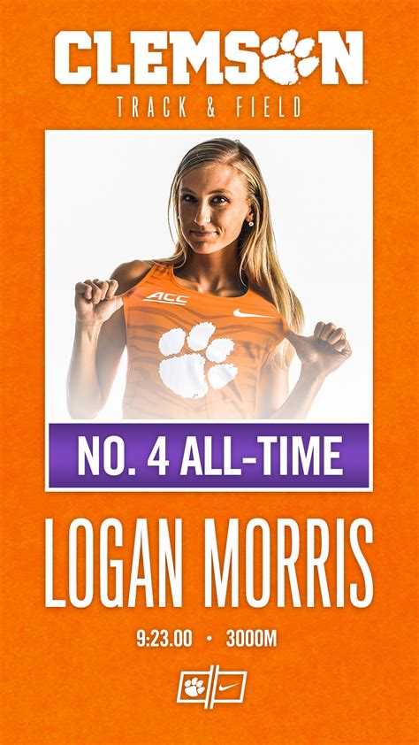 Morris Runs CUs No 4 Time In 3000m Clemson Tigers Official