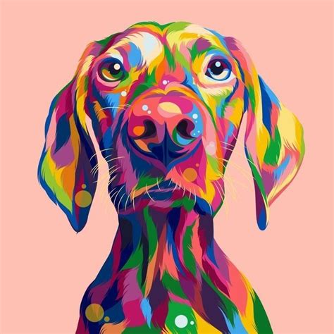 Pin On Grafik Tasarim Pop Art Animals Dog Painting Pop Art Dog Pop Art