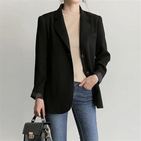 Spring Autumn Women Blazers And Jackets New Slim Female Single Breasted Blaser Coat Ladies Long