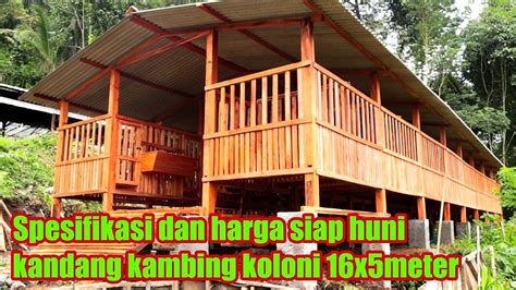 Spek Dan Harga Kandang Kambing Siap Huni 16x5meter Di Grabag Magelang