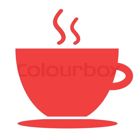 Kaffe Ikon I R D Stock Vektor Colourbox