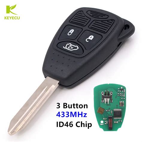 Keyecu New Replacement Remote Key Fob Button Mhz Id Chip For