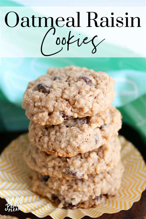 Oatmeal Raisin Cookies Your Family Will Devour - Easy Peasy Pleasy