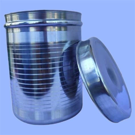 Stainless Steel Storage Container Round Capacity 1 L At Rs 85 Piece In Wardha