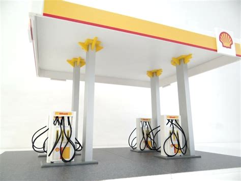 Scale 1 43 Diorama Petrol Station Gas Station Miniature Model Gasoline