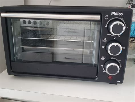 Forno de Bancada Elétrico Philco Pfe17p 17l Preto 127v Item Info