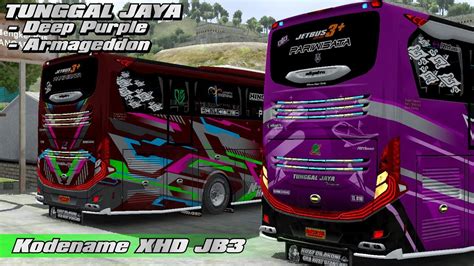 Kodename Xhd Jb Livery Tunggal Jaya Armageddon Deep Purple Bussid