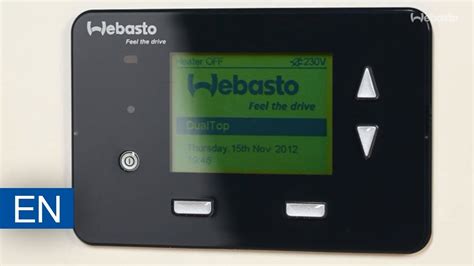 Webasto Dual Top Evo Programmable Control Panel YouTube