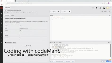 Archived Codewars Kyu Grasshopper Terminal Game Javascript