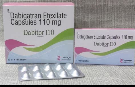 Dabigatran Dabitor 110 Mg Tablet At Rs 220stripe Cardiovascular