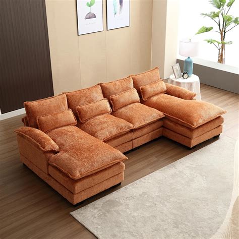 Amazon FANYE U Shaped Corner Convertible Modular Sectional Sofa