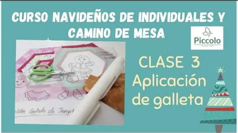 Molde Clase 3 Individuales y Camino de Mesa Navideño Tienda Piccolo