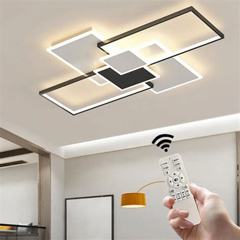 Led Plafonnier Avec T L Commande Dimmable Couleurs Moderne De Plafond