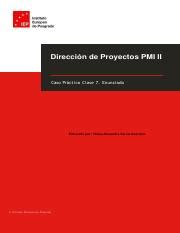 Soluci N Caso No Pdf Direcci N De Proyectos Pmi Ii Caso Pr Ct