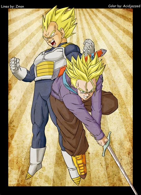 Vegeta And Trunks By Acidjazzed On Deviantart