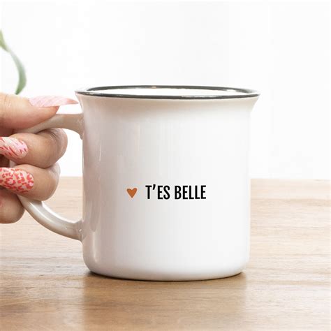 Mug émail ou céramique T es belle Bibiche fait son cirque