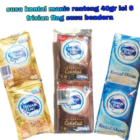 Jual Susu Kental Manis Bendera Frisian Flag Putih Coklat Cokelat