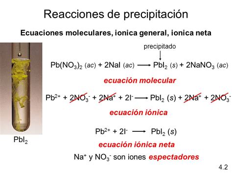 4 2 Reacciones de precipitación La fisica y quimica