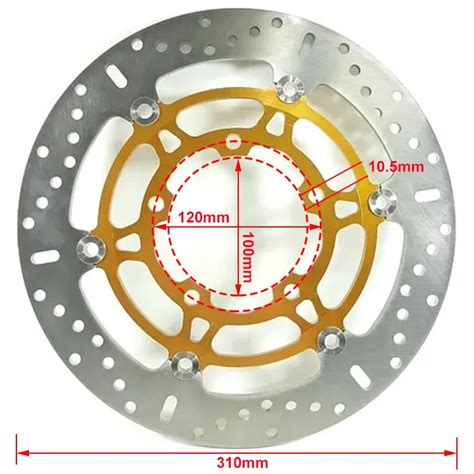 Floating Front Motorcycle Mm Rear Brake Disc Rotor For Suzuki Gsxr