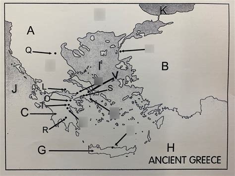 Ancient Greece Map Diagram Quizlet