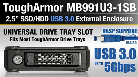 ToughArmor MB991U3 1SB 외장형 2 5 SAS SATA HDD SSD 싱글베이 to USB 3 0 하드랙