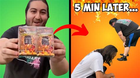 The Worlds Hottest Gummy Bear Lil Nitro Challenge Youtube