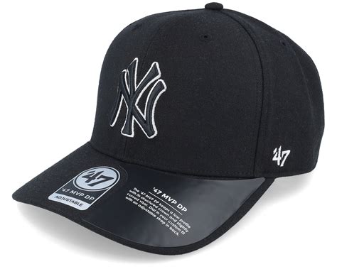 New York Yankees Cold Zone Mvp Dp Black Adjustable 47 Brand Cap