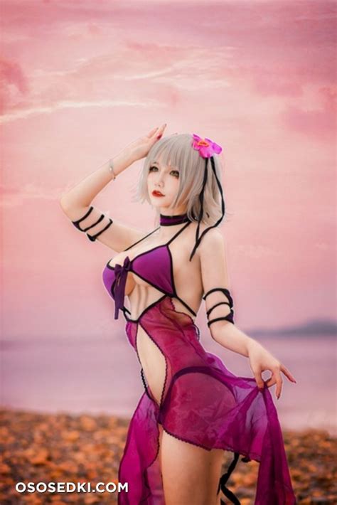 仙九Airi Fate Series Jeanne d Arc Alter naked cosplay asian 17 photos