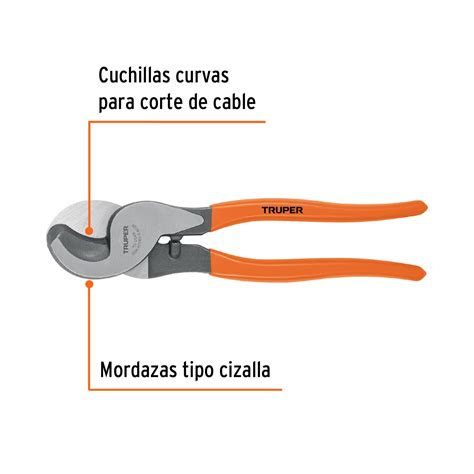 Pinza Cortador Multicable 10 Truper Pinzas Pela Cables 102511