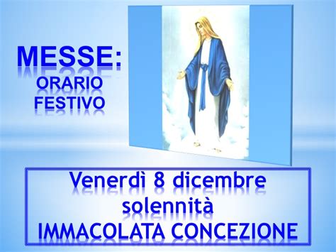 Venerdi Dicembre Immacolata Concezione Parrocchia San Giuseppe Marotta