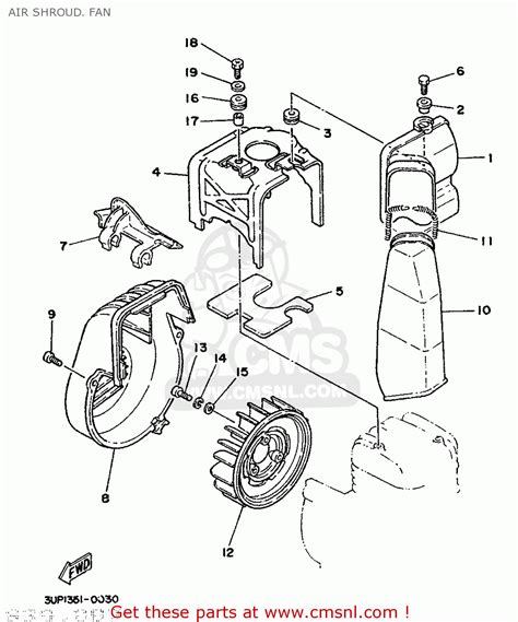 2GM1265100 Air Shroud Cylinder 1 Yamaha Buy The 2GM 12651 00 At CMSNL