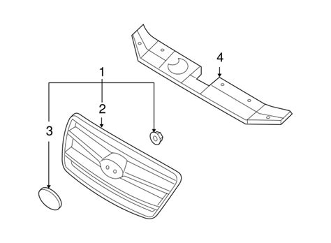 2007 2009 Hyundai Santa Fe Grille Assembly 86560 2b000 Oem Parts Online