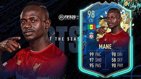 Fifa 20 Sadio Mane 98 Totssf Player Review I Fifa 20 Ultimate Team