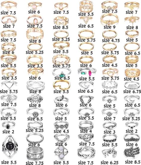 Dropship Pcs Rings For Women Knuckle Rings Set Stackable Rings