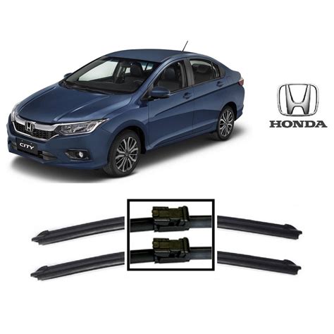 Par De Palhetas Limpador De Parabrisa Dianteiro Honda City