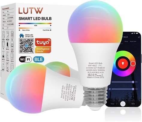 Govee Smart Gl Hbirne E Lm Rgbww Led Lamp App Dimmbar Wi Fi