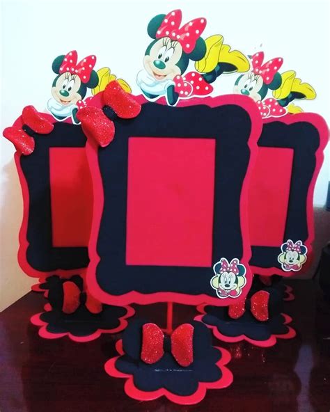 Centro De Mesa Minnie Porta Retrato Elo Produtos Especiais