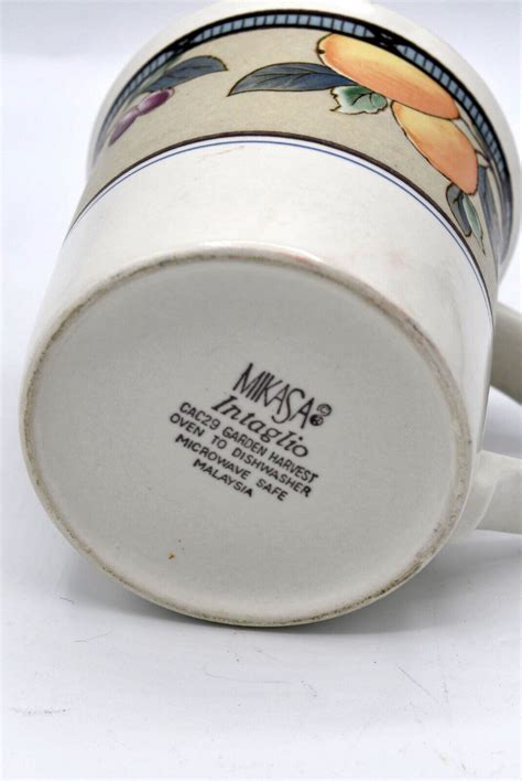 MIKASA INTAGLIO GARDEN HARVEST 8 OZ COFFEE MUG FRUIT CAC29 EBay