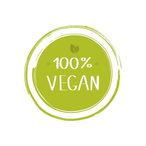 Premium Vector 100 Percent Vegan Food Labels Vegetarian Natural