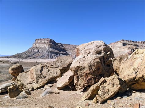 View West From Near The Trailhead The Book Cliffs Coal Canyon Book