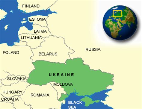 Map Of Ukraine Terrain Area And Outline Maps Of Ukraine Countryreports