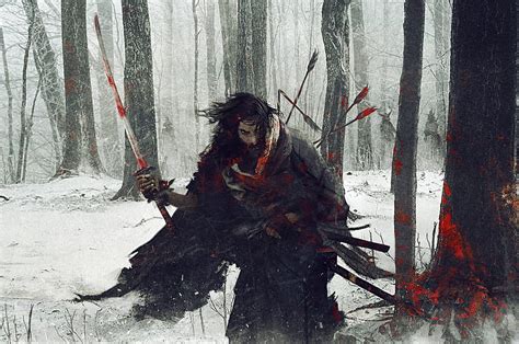 2560x1700 Ronin Samurai Katana Fight Medieval Snow Winter For