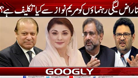 PMLN Kai Naraz Leaders Ko Maryam Nawaz Sai Kya Takleef Hai Googly