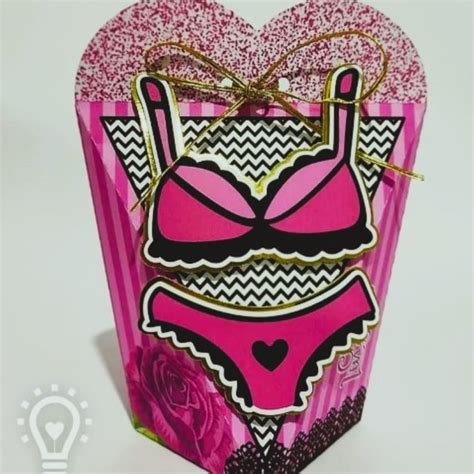 Ch De Lingerie Caixas Personalizadas Lembrancinhas Elo